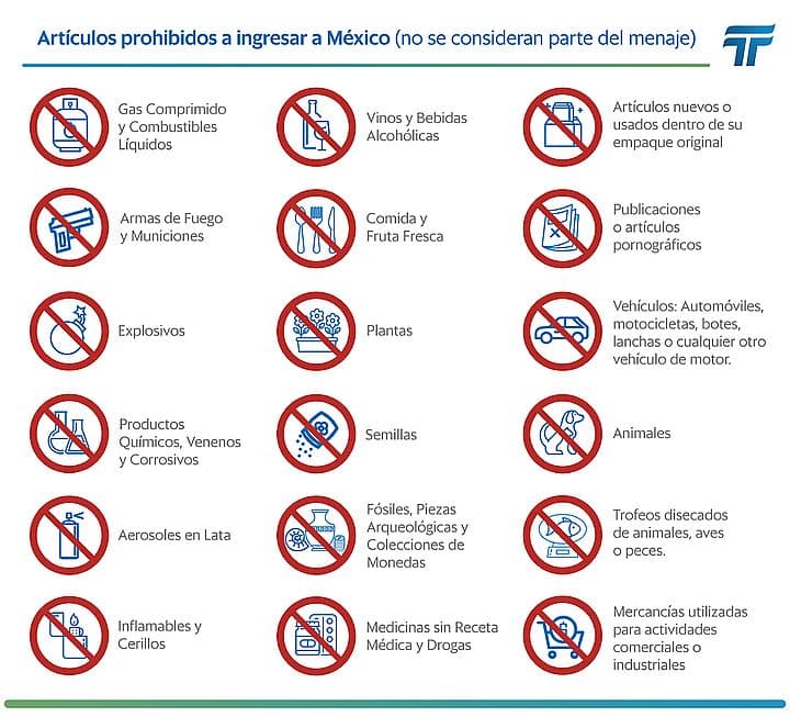 Товары, которые нельзя ввезти в Мексику