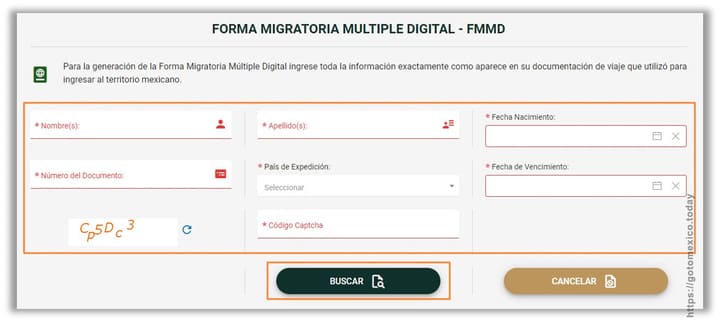 Миграционная форма FMMD в Мексике, 3
