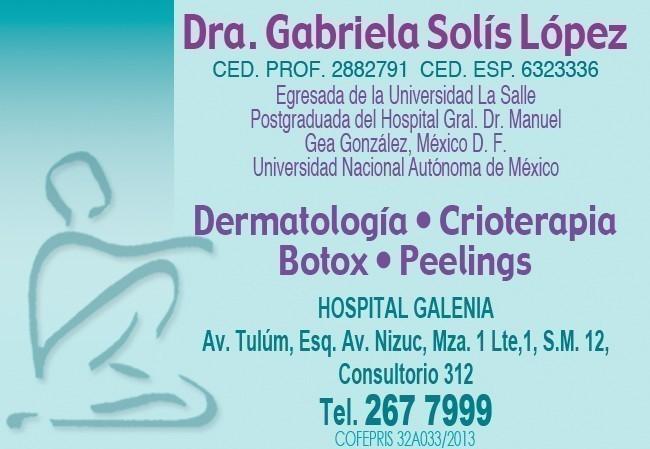 Gabriela Solís López, Dra.