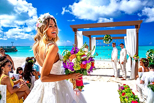 Mexico beach wedding