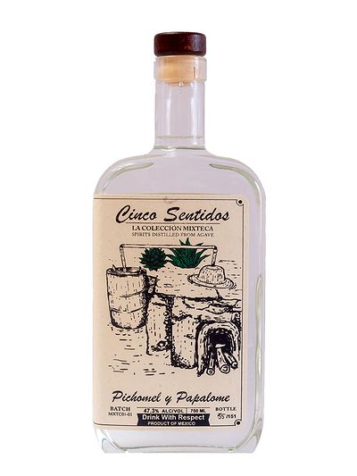 Алкогольный напиток из агавы 5 Sentidos Pichomel y Papalome