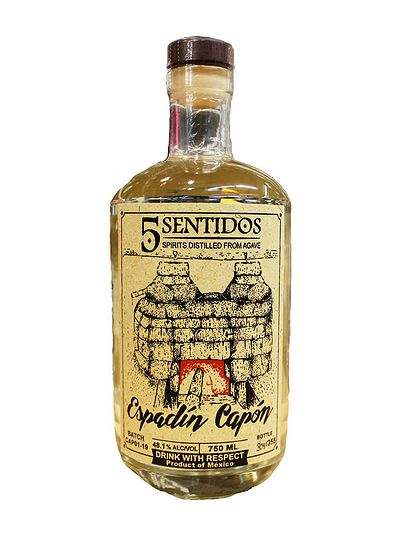 Алкогольный напиток из агавы 5 Sentidos Espadin Capon