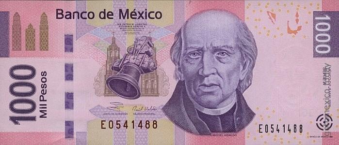 1000 Mexican Pesos banknote