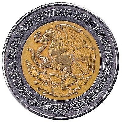 5 Mexican Pesos coin