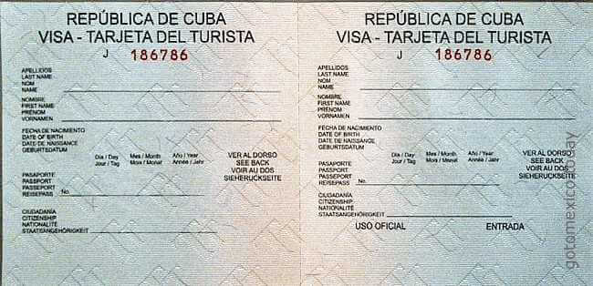 Туристическая карта на Кубу