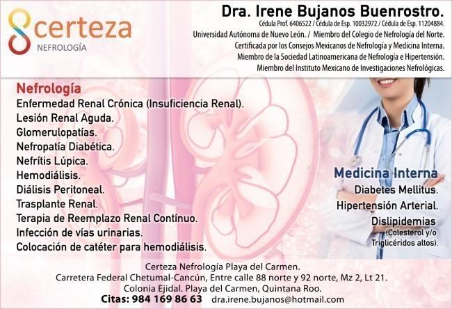 Irene Bujanos Buenrostro, Dra.
