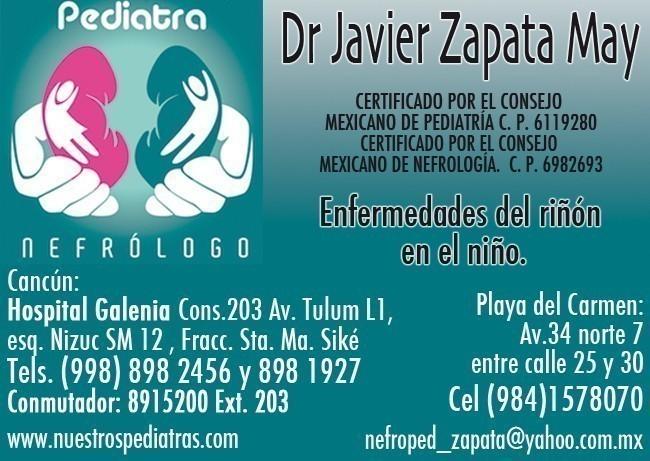 Javier Zapata May, Dr.