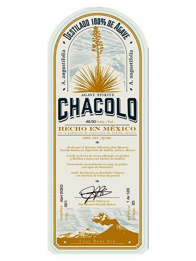 Алкогольный напиток из агавы Chacolo Ixtero Verde