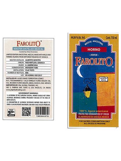 Мескаль Farolito Horno