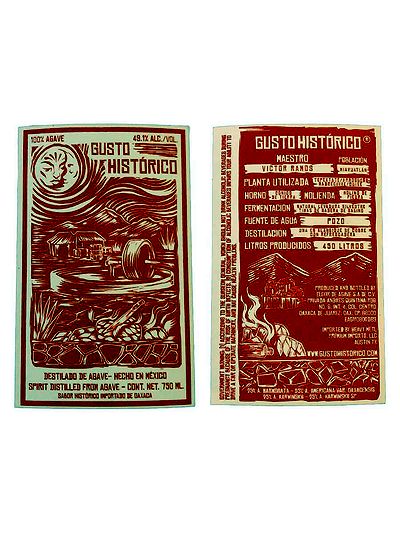 Алкогольный напиток из агавы Gusto Historico Tepextate/ Arroqueno/ Madrecuixe/ Cuixe