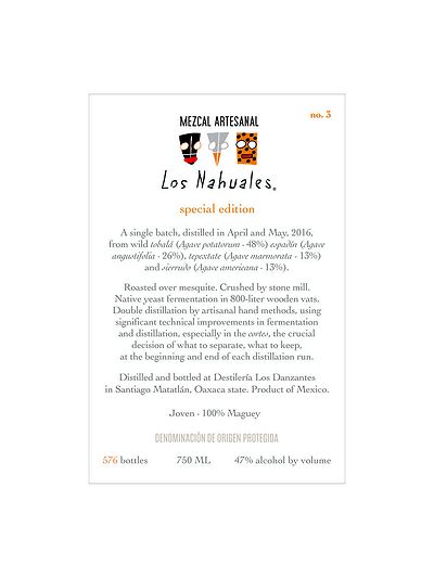Мескаль Los Nahuales Special Edition No. 3