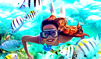 Snorkeling in Cancun Mexico