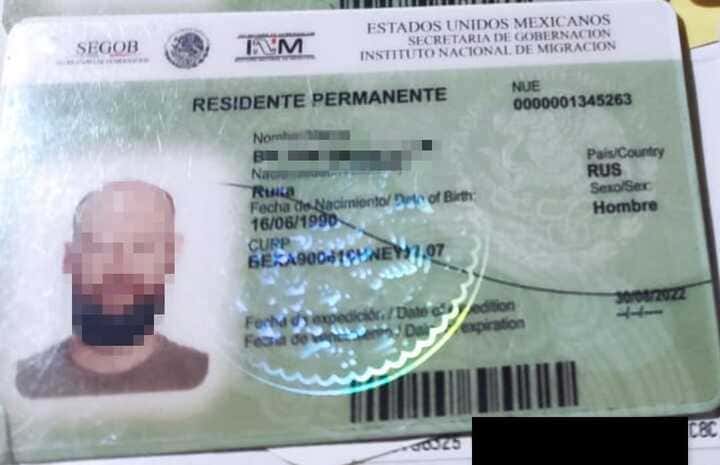 Tarjeta de residente falsa 1
