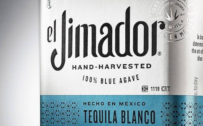 Tequila bottle label
