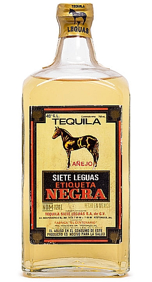 Текила Siete Leguas Etiqueta Negra Añejo