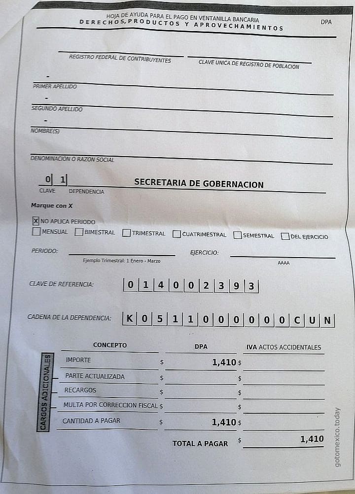 Платеж за проведение миграционной процедуры